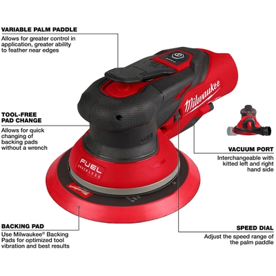 MILWAUKEE - 2585-20 - Random Orbital Sander pa2