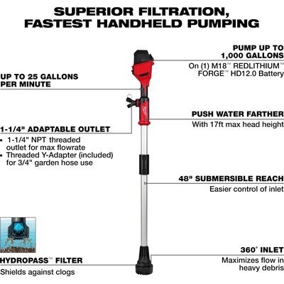 MILWAUKEE - 2940-20 - M18 Brushless Stick Transfer Pump pa2