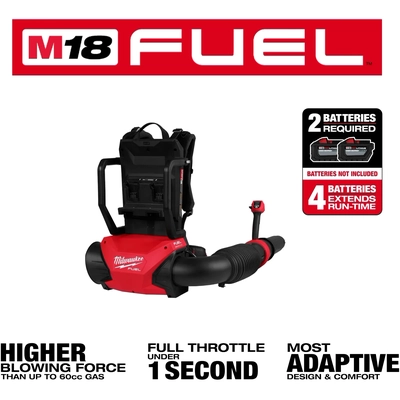 MILWAUKEE - 300920 - M18 Fuel Dual Battery Backpack Blower pa2