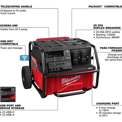 MILWAUKEE - 3300R - Roll-On Power Supply pa1