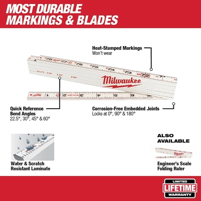 MILWAUKEE - 48-22-3801 - Composite Folding Rule pa2