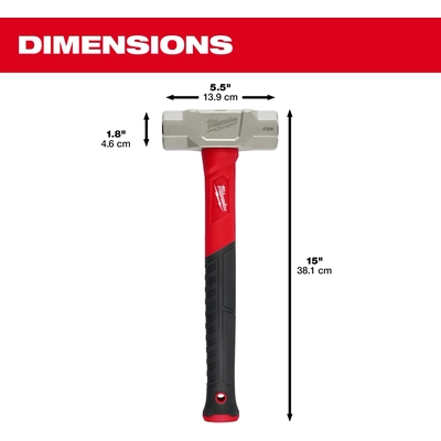 MILWAUKEE - 48229314 - 4lb Fiberglass Engineer Hammer pa2