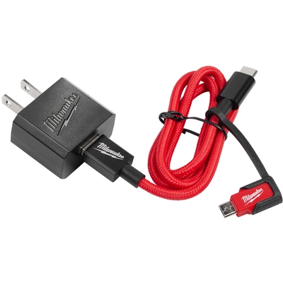 MILWAUKEE - 48591209 - Wall Charger With Micro USB Adaptor pa3