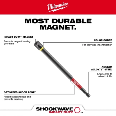 MILWAUKEE - 49-66-4567 - Shockwave Impact Duty Magnetic Nut Driver pa2
