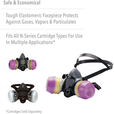 NORTH SAFETY - 550030M - Reusable Face Mask/Respirator pa2