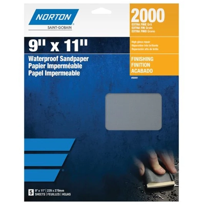 NORTON ABRASIVES - ST. GOBAIN BEAR TEX - 39381 - Black Ice Sanding Sheet (Pack of 50) pa1