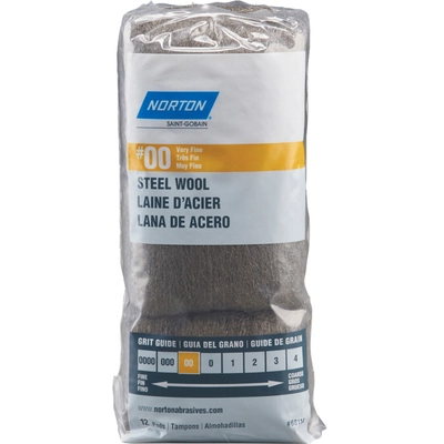 NORTON ABRASIVES - ST. GOBAIN BEAR TEX - 68114 - Steel Wool (Pack of 6) pa1