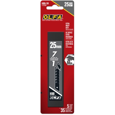 OLFA - 1082209 - 25mm HBB Ultra-Sharp Black Snap Blade pa2