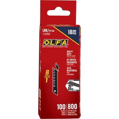 OLFA - 1123432 - 18mm LBB Ultra-Sharp Black Snap Blade pa4