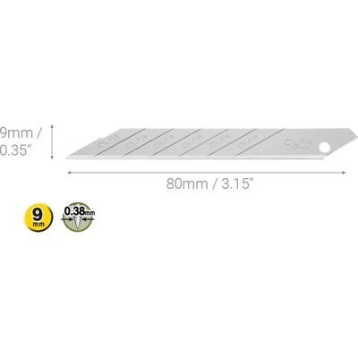 OLFA - 5007 - A1160B Graphics Snap Blades pa4