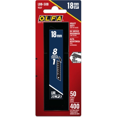 OLFA - LBB-50B - Ultra-Sharp Black Snap Blade pa3