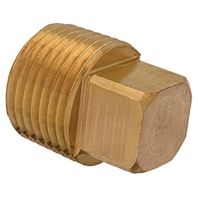 PAPCO - 009-426 - 1/2" Pipe Plug Brass pa1