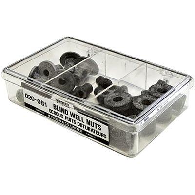 PAPCO - 020-081 - Steel Bright Garage Blind Well Nut Assortment pa1