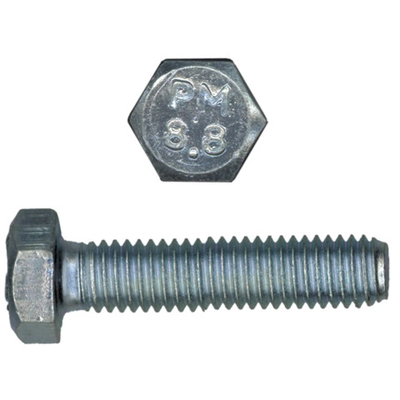 PAPCO - 024-014 - M5-0.80 x 20mm Metric Hex Head Cap Screws CL 8.8 Coarse Zinc pa1
