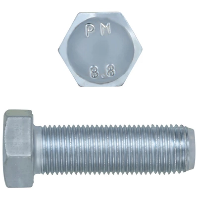 PAPCO - 024-146 - M12-1.50 x 40mm Metric Hex Head Cap Screws CL 8.8 Fine Zinc pa1