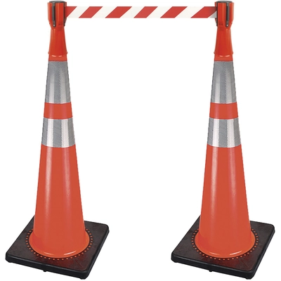 PIONEER - V6202010OS - 4-Way Connectivity Cone Topper With Barricade Tape pa1