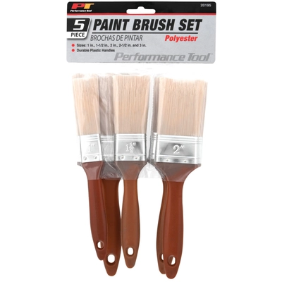 PERFORMANCE TOOL - 20195 - Polyester Paint Brush Set pa2