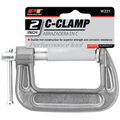 PERFORMANCE TOOL - W221 - 2 Inch C-Clamp Ductile Iron pa2