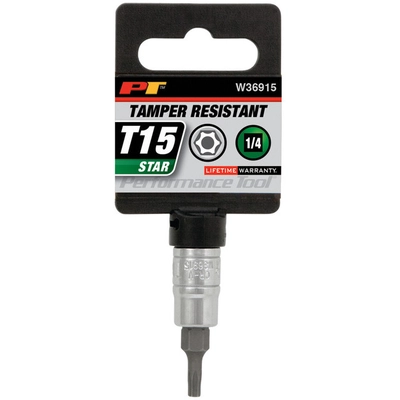 PERFORMANCE TOOL - W36915 - 1/4" Dr. T15 TR Star Bit Socket pa2