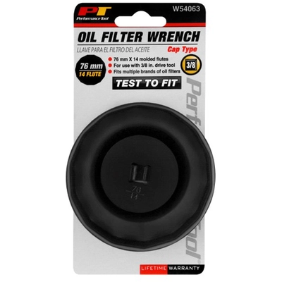 PERFORMANCE TOOL - W54063 - Filter Cap Wrench 76mm 14 Flute pa2