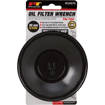 PERFORMANCE TOOL - W54070 - Filter Cap Wrench 90mm 15 Flute pa2