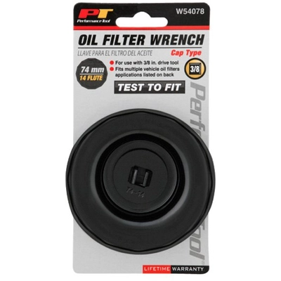PERFORMANCE TOOL - W54078 - Filter Cap Wrench 74mm 14 Flute pa2