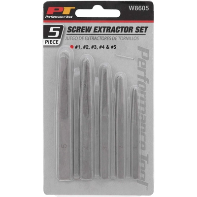 PERFORMANCE TOOL - W8605 - Screw Extractor Set pa2