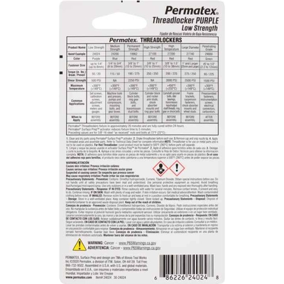 Slime - 24024 - Low Strength Threadlocker pa3