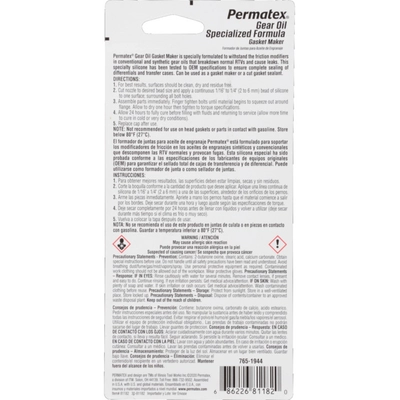 PERMATEX - 31872 - Gear Oil RTV Gasket Maker pa2