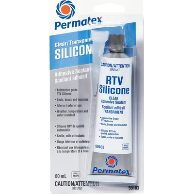 PERMATEX - 59103 - Clear RTV Silicone Adhesive Sealant pa3