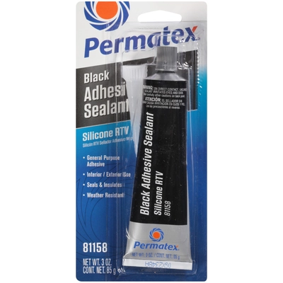 PERMATEX - 59203 - Black Silicone Adhesive Sealant pa1