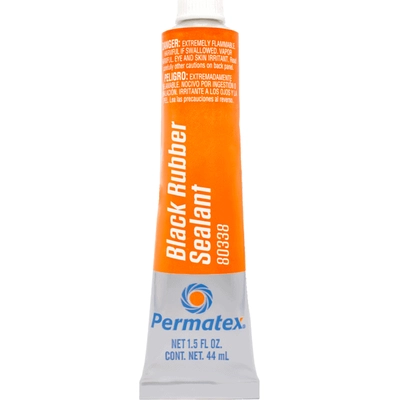 PERMATEX - 80338 - Black Rubber Sealant pa6