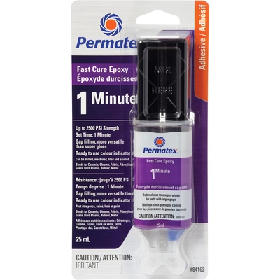 PERMATEX - 84162 - 1 Minute Epoxy, Syringe pa1