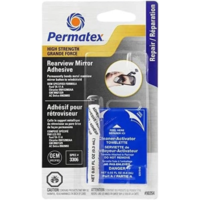 PERMATEX - 90354 - Rearview Mirror Adhesive High Strength pa1