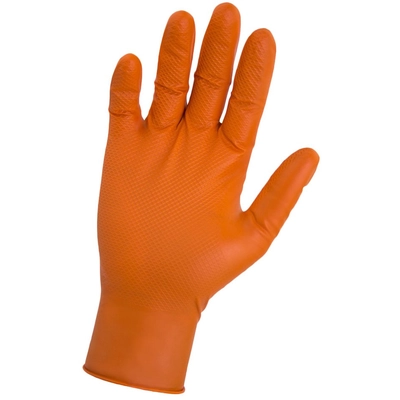 SAS SAFETY CORP. - 66572 - Astro Grip Medium Powder-Free Orange Nitrile Disposable Gloves pa1
