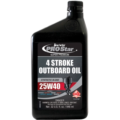 STAR BRITE - 028332 - Premium Synthetic Blend 4 Stroke Outboard Oil 25W 40 pa1