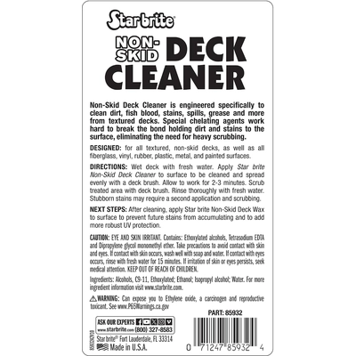 STAR BRITE - 085932PW - Non-Skid Deck Cleaner pa3