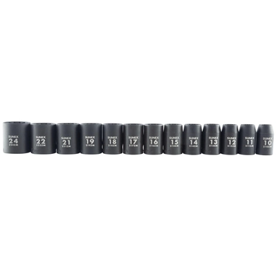 SUNEX - 2679A - 1/2" Drive Metric 12 Point Impact 13 Piece Set Socket Set pa1