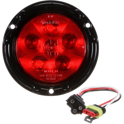 TRUCK LITE - 44036R - Red Round Flange Mount LED Combination Tail Light pa2