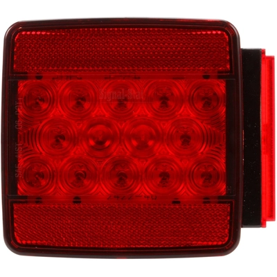 TRUCK LITE - 5055D - Signal-Stat Series 5" Red/Clear Square Stud Mount LED Combination Tail Light pa1