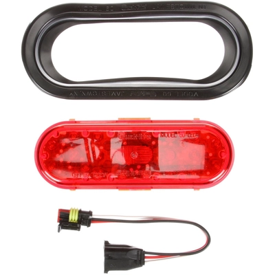 TRUCK LITE - 60050R - 60 Series Red Oval Grommet Mount LED Combination Tail Light pa2