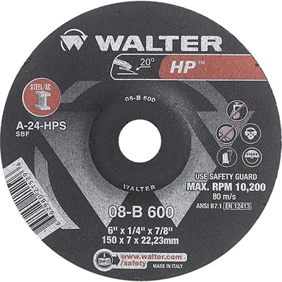 WALTER SURFACE TECHNOLOGIES - 08B600 - Depressed Centre Grinding Wheel pa1