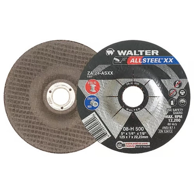 WALTER SURFACE TECHNOLOGIES - 08H500 - 5" x 1/4", 7/8" Grinding Wheels pa1