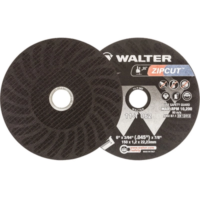 WALTER SURFACE TECHNOLOGIES - 11T062 - 6" x 3/64" Zipcut Cut-Off Wheel pa1