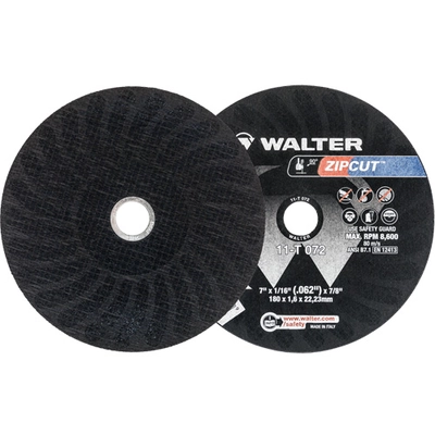 WALTER SURFACE TECHNOLOGIES - 11T072 - 7" x 1/16" Zipcut Cut-Off Wheel pa1