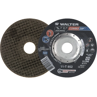 WALTER SURFACE TECHNOLOGIES - 11T852 - 5" x 5/64" Right Angle Grinder Reinforced Cut-Off Wheels pa1