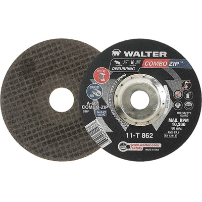 WALTER SURFACE TECHNOLOGIES - 11T862 - 6" x 5/64" Right Angle Grinder Reinforced Cut-Off Wheels pa1