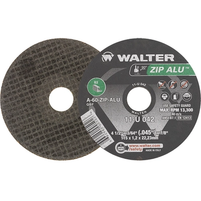 WALTER SURFACE TECHNOLOGIES - 11U062 - 4-1/2" x 3/64" Cut-Off Wheel pa1