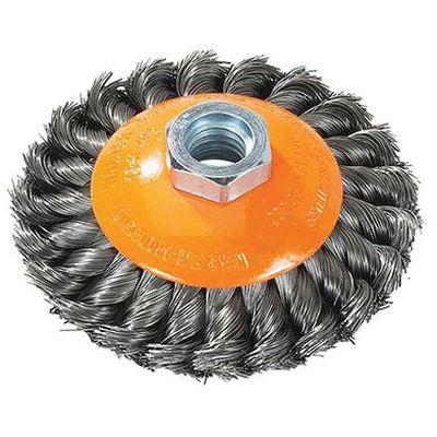 WALTER SURFACE TECHNOLOGIES - 13H404 - 4" x 5/8"-11 Saucer Cup Brush pa1