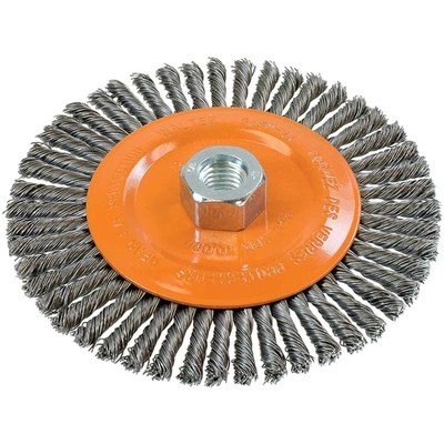WALTER SURFACE TECHNOLOGIES - 13K604 - 6" x 1/4" Wire Wheel Brush pa1